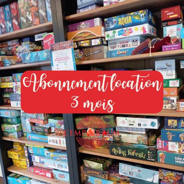 Abonnement location de jeux - 3 MOIS